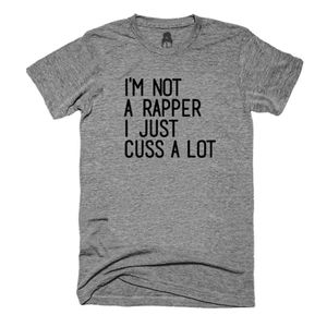 One Messy Bun 'Not A Rapper..' humor graphic tee